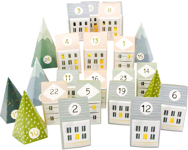 Calendrier de l'avent Village de Noël