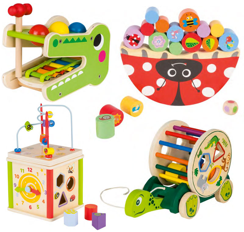 Jouets d'éveil en bois