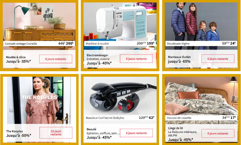 Ventes flash La Redoute