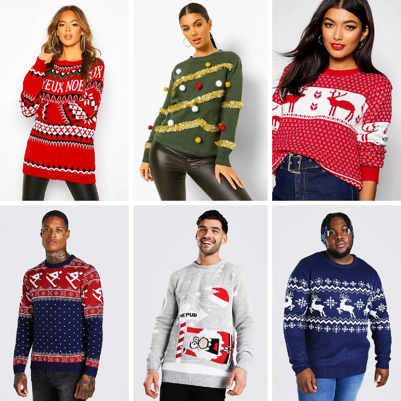 Pulls de Noël Boohoo