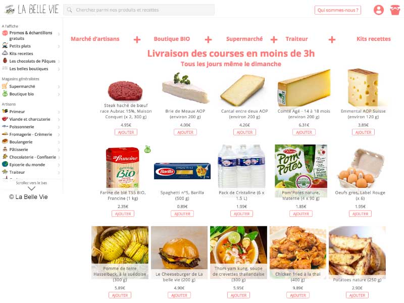 Courses alimentaires   - Shopping et Courses en ligne, livrés à  domicile ou au bureau, 7j/7 à la Réunion