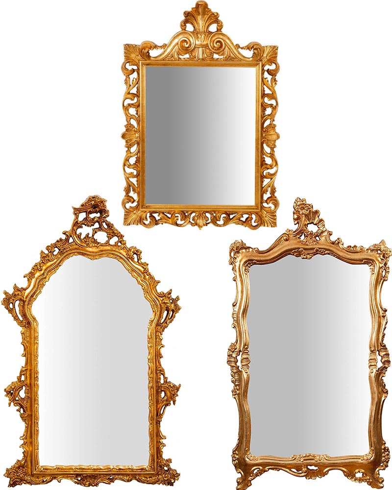 Miroirs dorés baroques