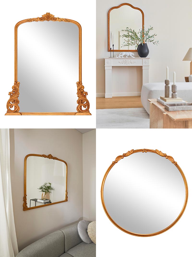 Miroirs dorés baroques