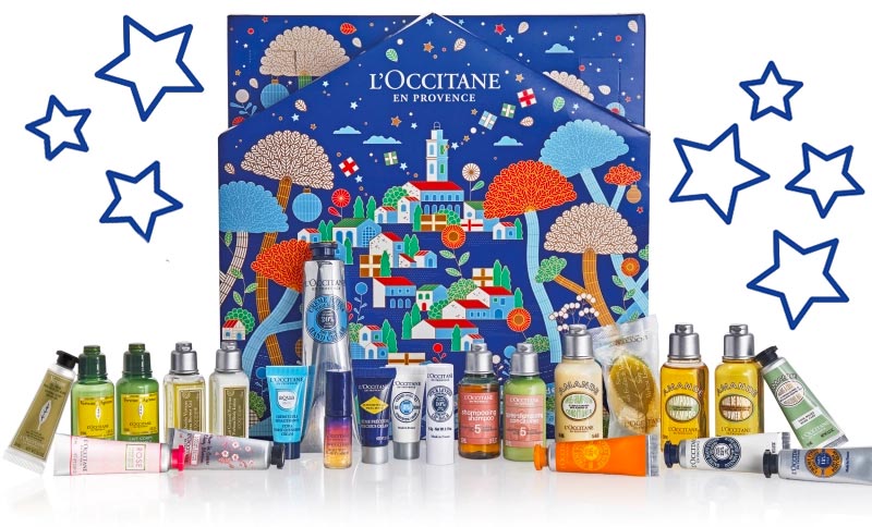 Contenu calendrier de l'avent L'Occitane 2021