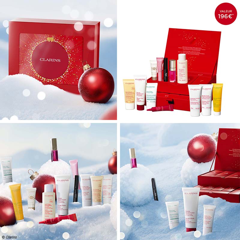 Calendrier de l'avent Clarins 12 jours
