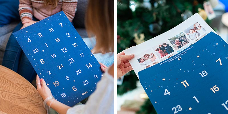 Calendrier photo de l'avent et après
