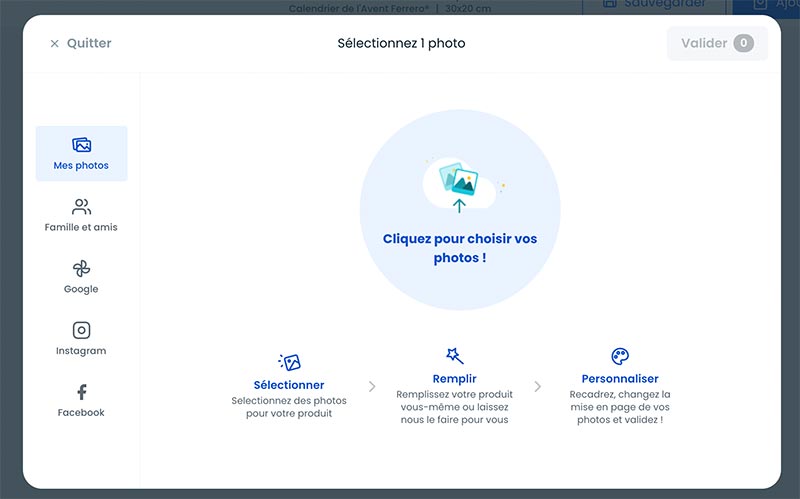 Créer un calendrier personnalisé