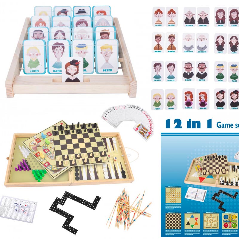 Jeux de société en bois