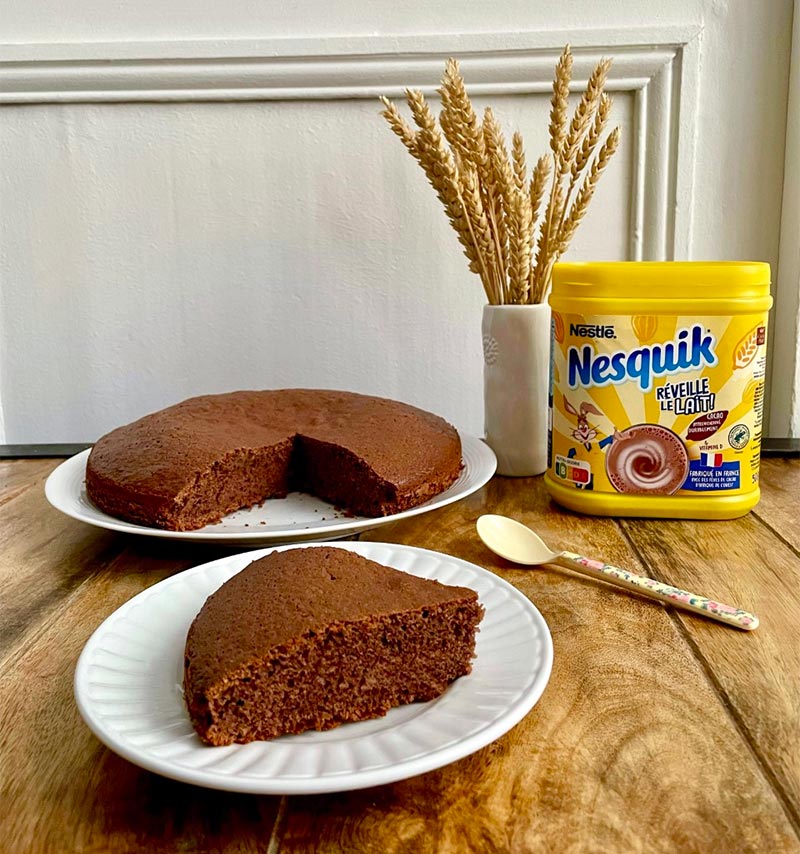 Gâteau au yaourt et au Nesquik