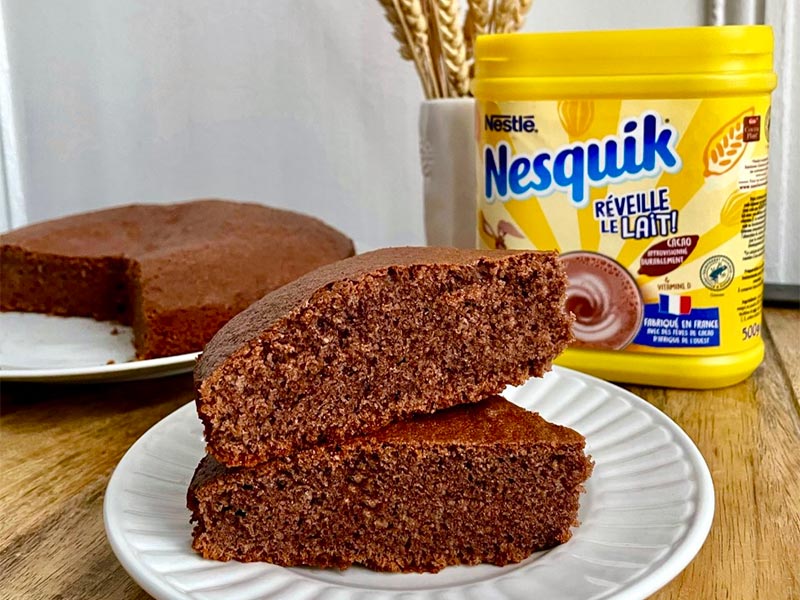 Recette gâteau au yaourt et au Nesquik