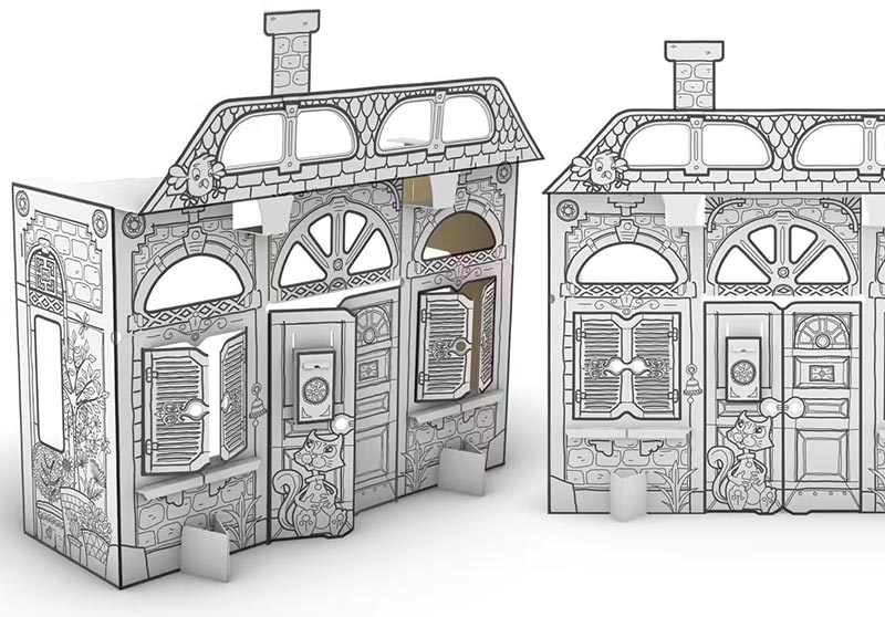 Maison en carton pas chère