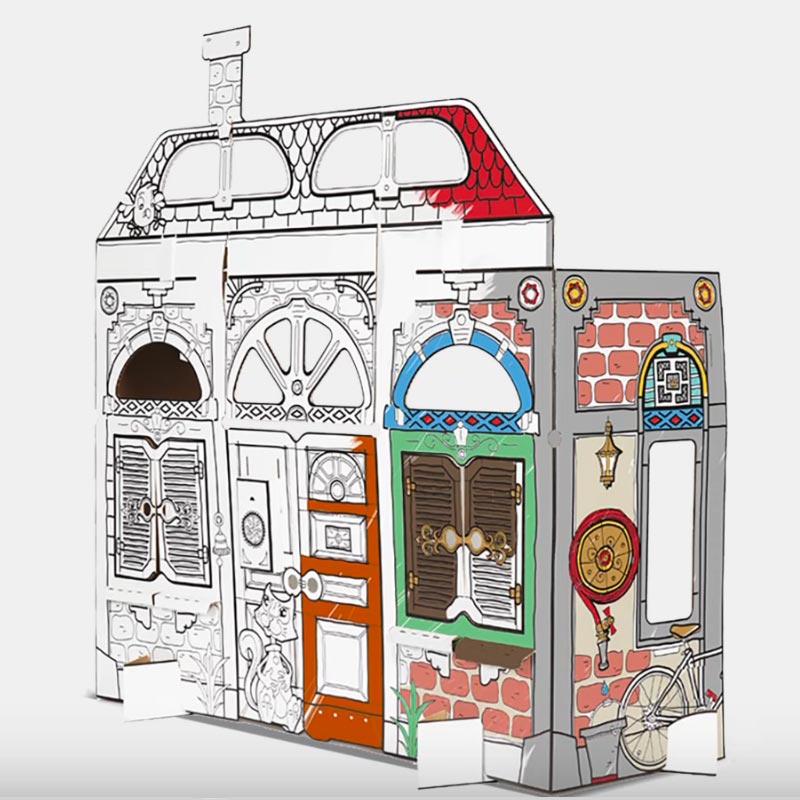 Maison en carton Carrefour