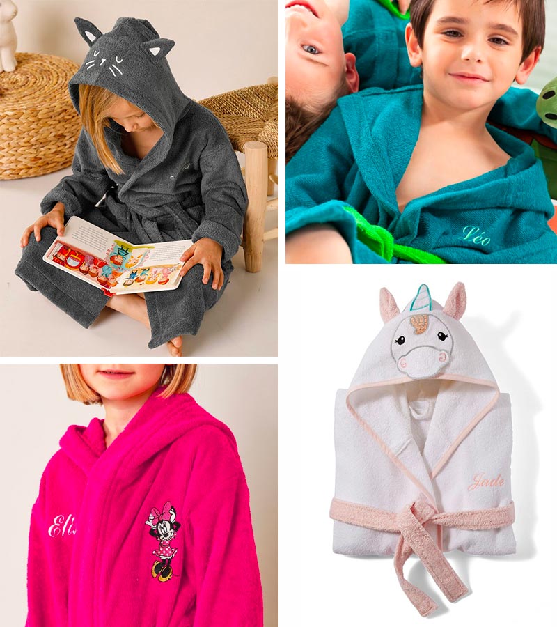 Peignoir enfant personnalisé