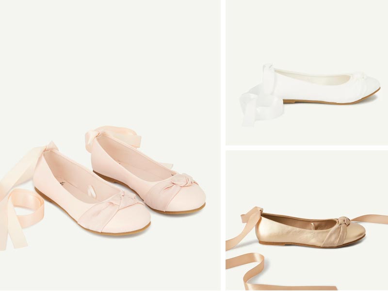 Ballerines de mariage fille