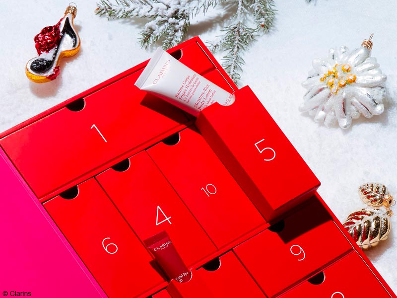 Calendrier de l’avent Clarins 12 jours 2022