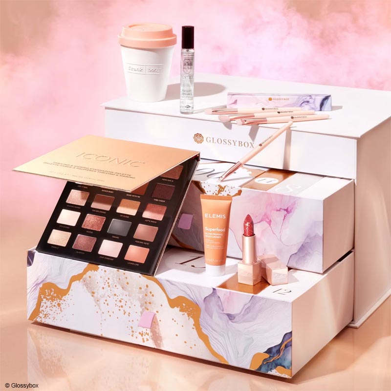 Spoiler calendrier de l'avent Glossybox 2023