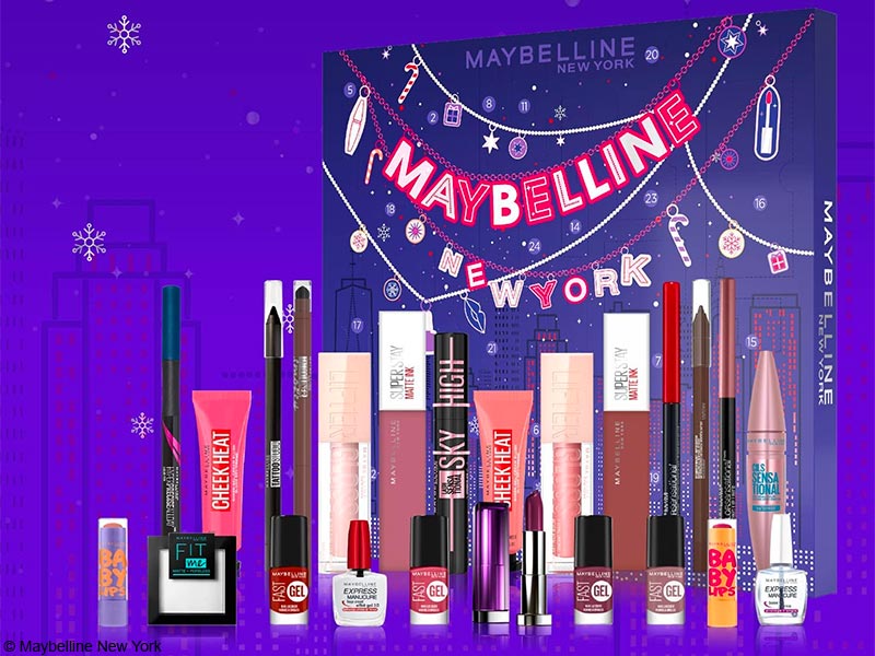 Calendrier de l’avent Maybelline 2022