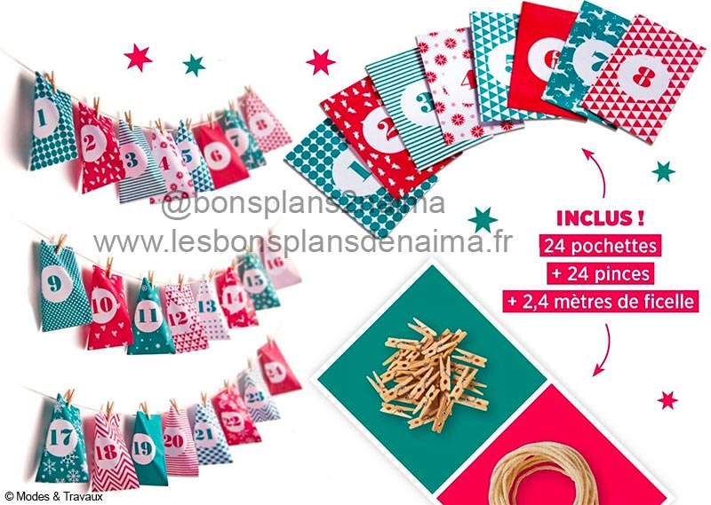 Calendrier de l'avent Modes & Travaux