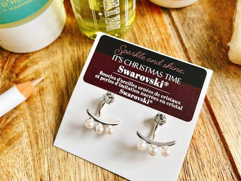 Boucles d'oreilles calendrier de l’avent Biotyfull Box 2022