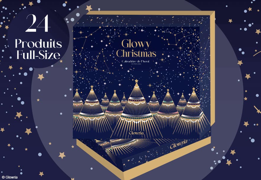 Contenu calendrier de l'avent Glowria 2022