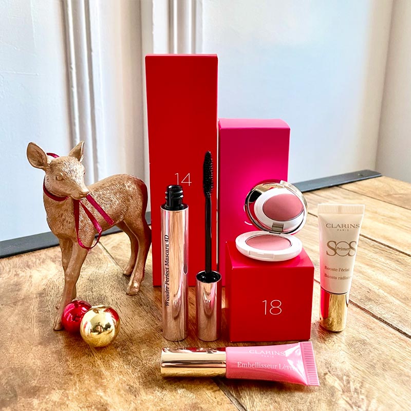 Maquillage calendrier de l'avent Clarins 2022