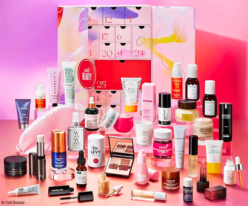 Calendrier de l'avent Cult Beauty 2022