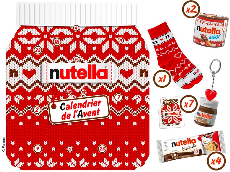 Nutella lance son premier calendrier de l'Avent, quelles sont les