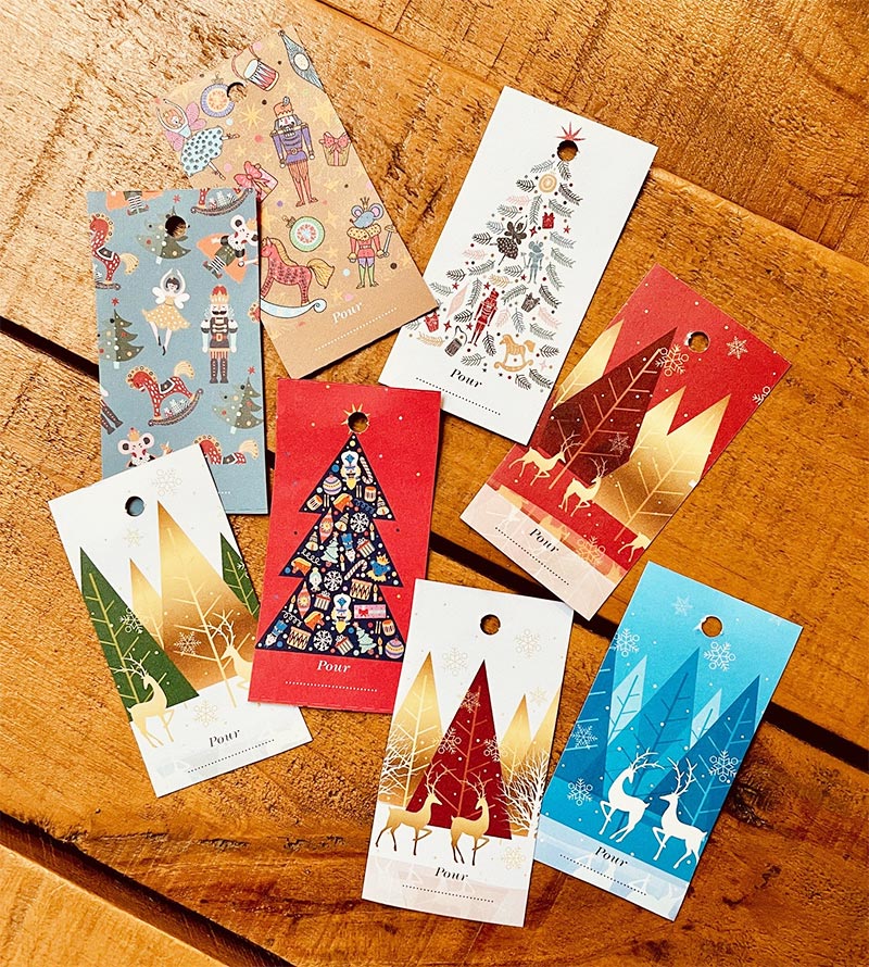 Etiquettes de Noël Prima