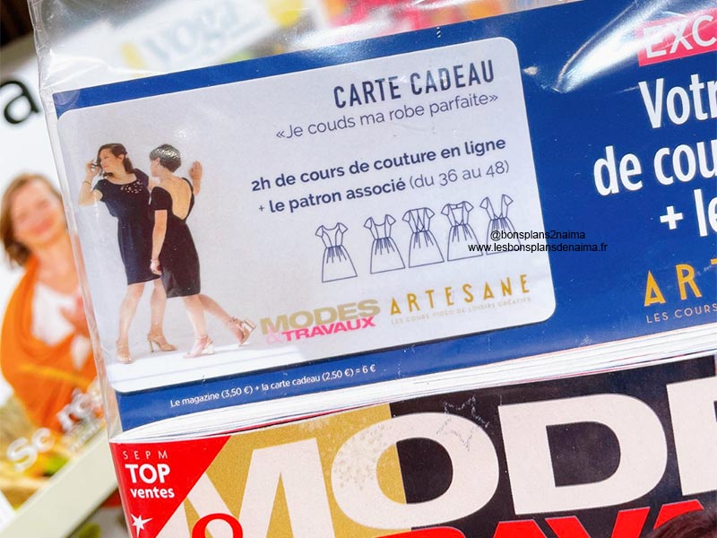 Carte cadeau couture