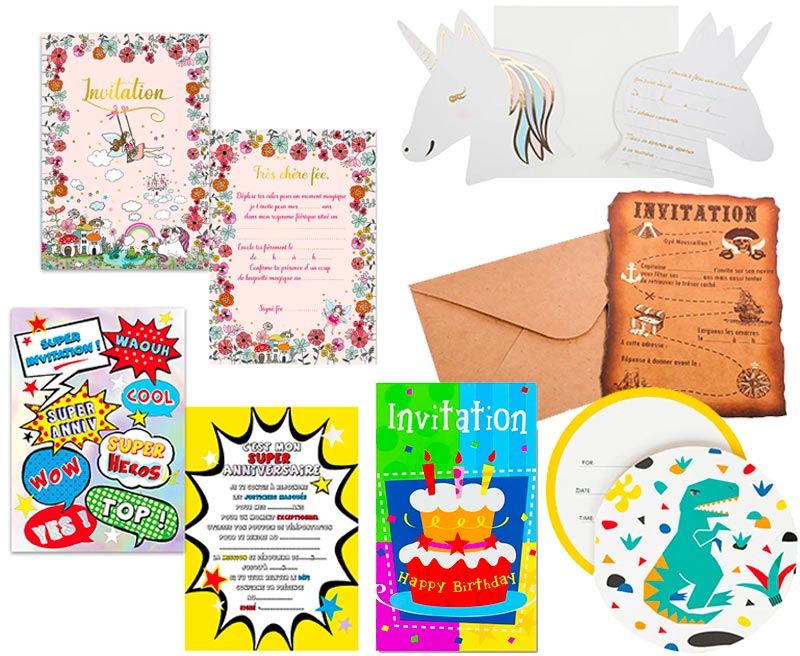 Cartons d'invitation