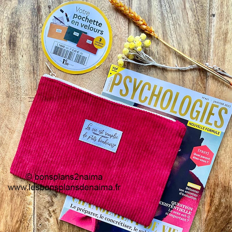 Pochette en velours
