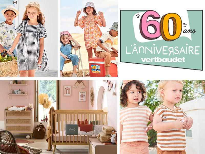 Anniversaire Vertbaudet - Ventes flash et bons plans !