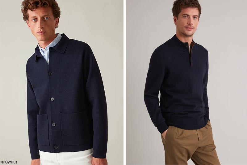 Cardigan bleu marine