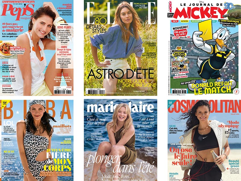 Cadeaux magazines juillet 2024