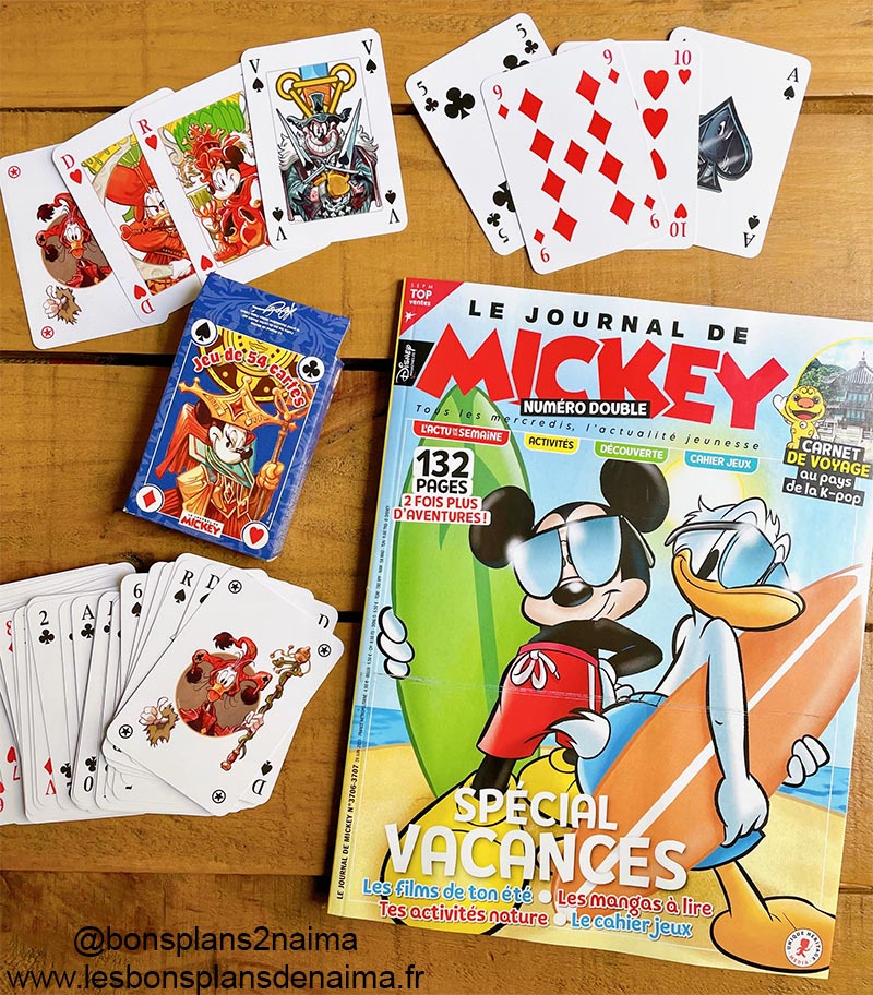 Jeu de cartes Le Journal de Mickey