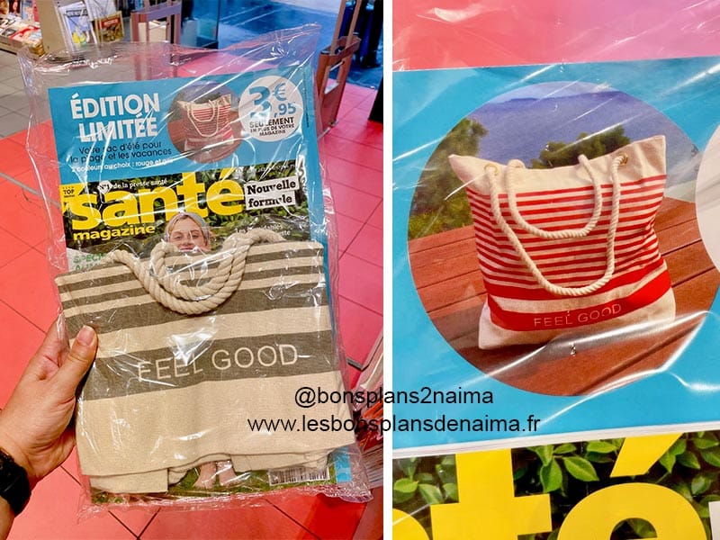 Sac de plage Santé magazine