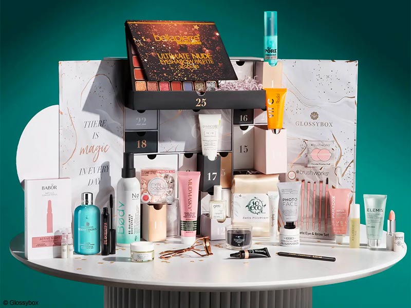 Calendrier de l'avent Glossybox version allemande