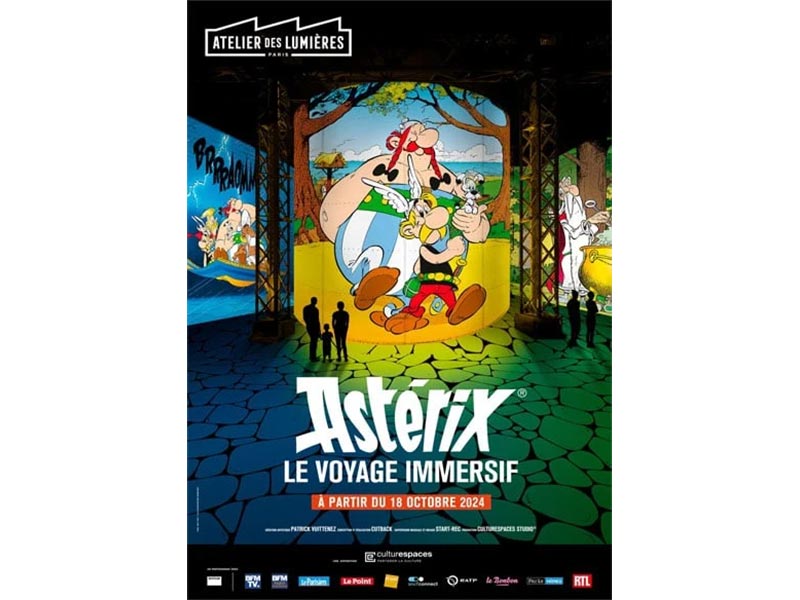 Exposition Astérix à l'Atelier des Lumières