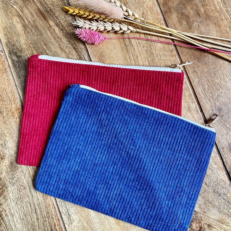 Pochette en velours Biba