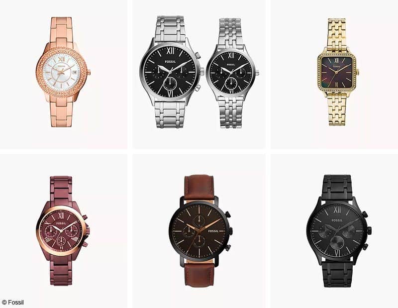 Promos montres Fossil
