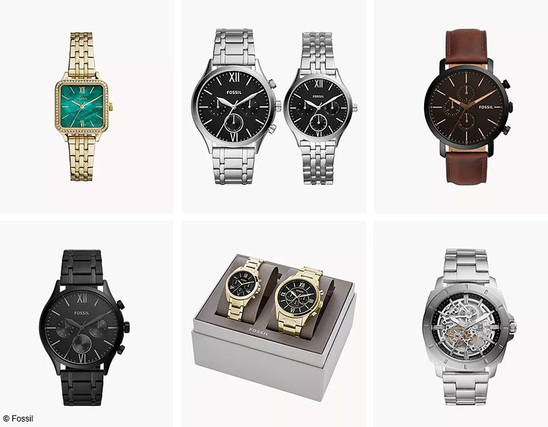 Promos montres Fossil