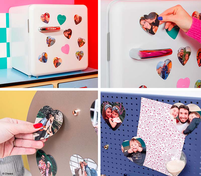 Magnets photo cœur
