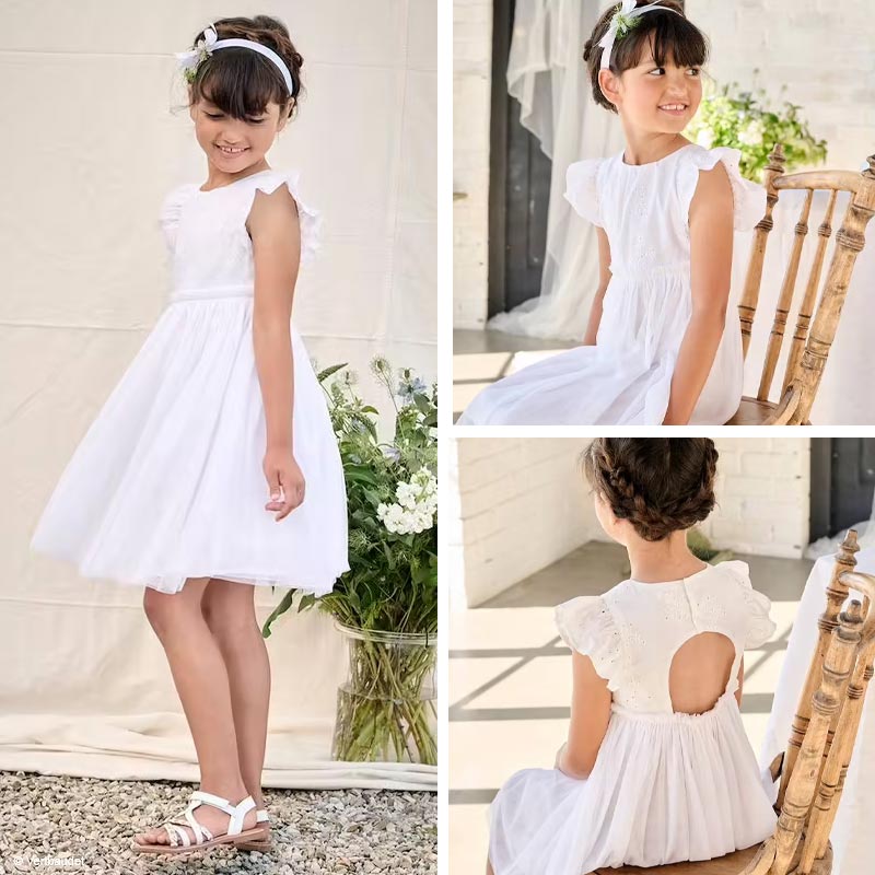 Robe de mariage enfant blanche