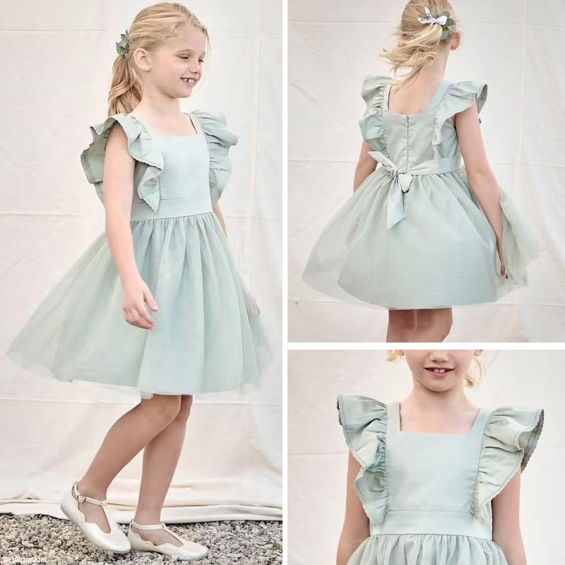 Robe de mariage vert sauge