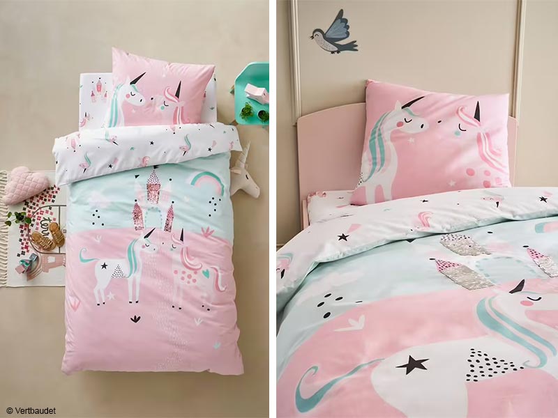 Housse de couette licorne
