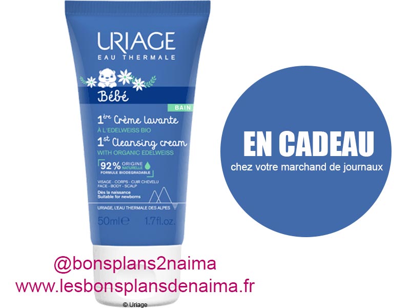 Crème lavante bébé Uriage