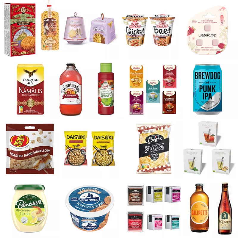 Contenu calendrier de l'avent Degustabox