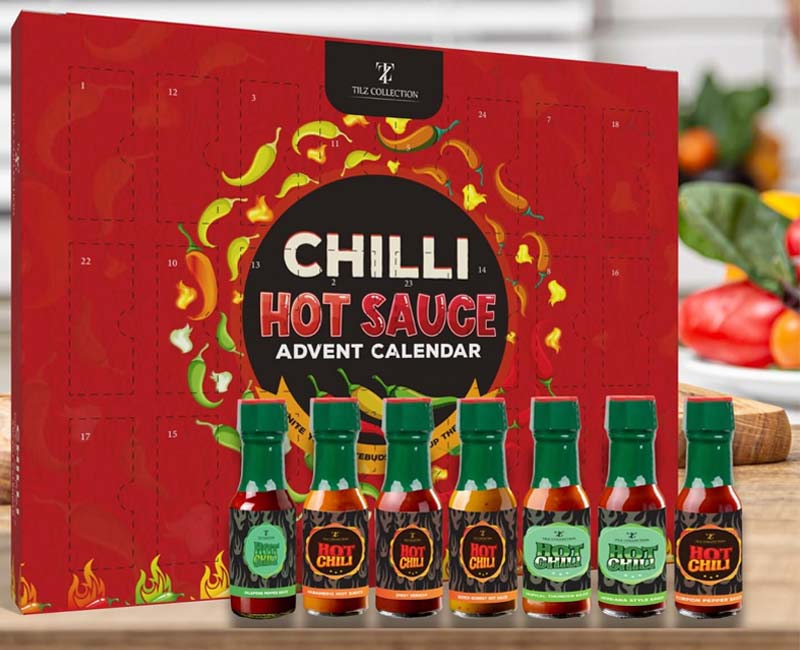 Calendrier de l'avent sauces piquantes