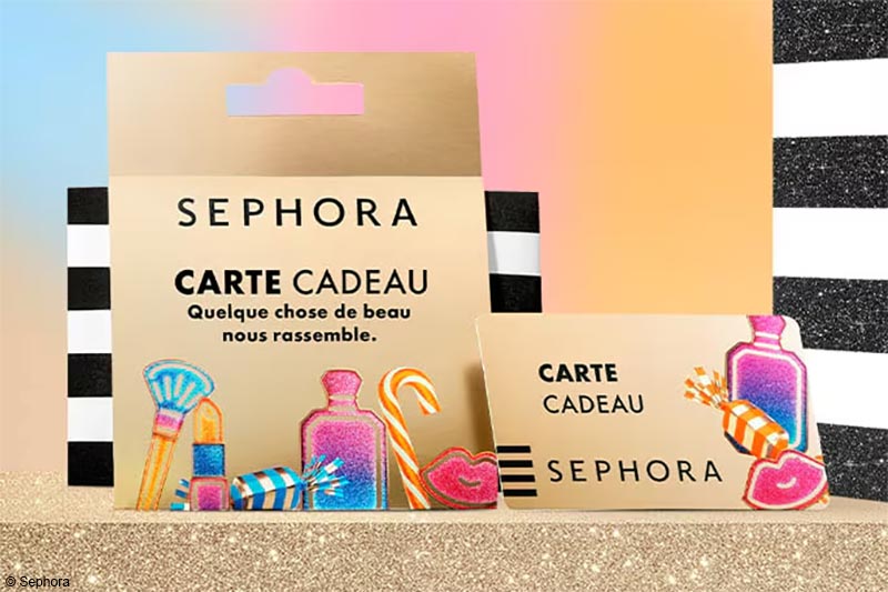 Carte cadeau Sephora Noël
