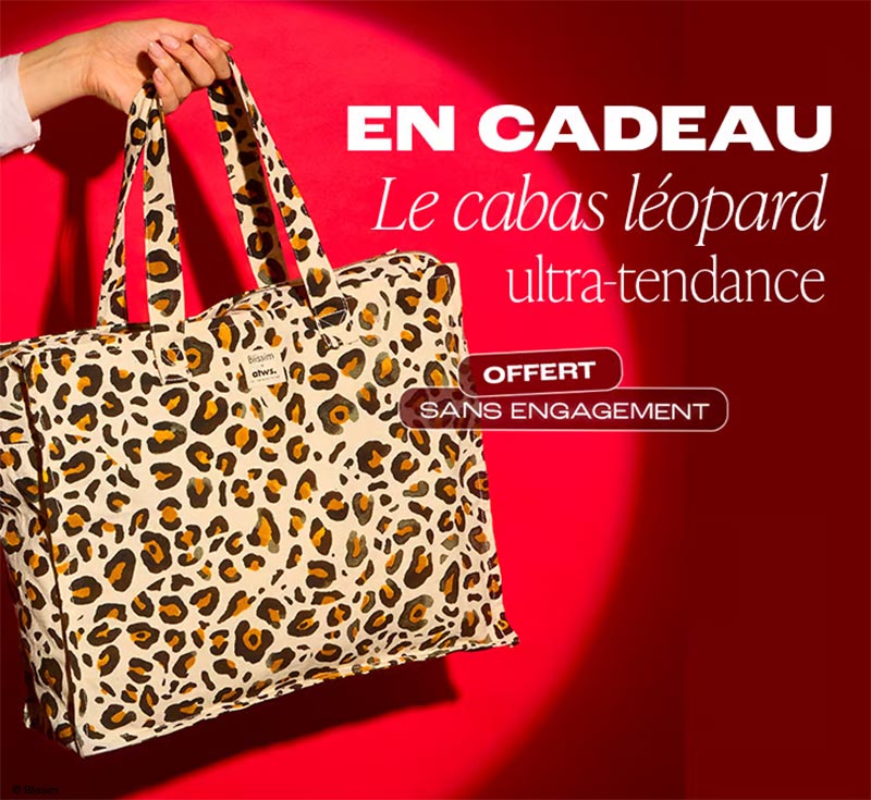 Cabas léopard Blissim